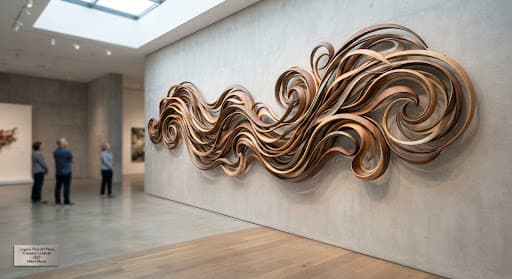 Organic Flow — textured paste art